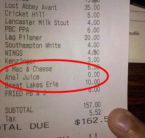 Odd Receipts (35 pics)