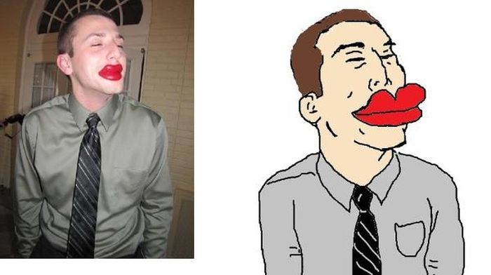 Guy's Making Paintings of His Facebook Friends (35 pics)