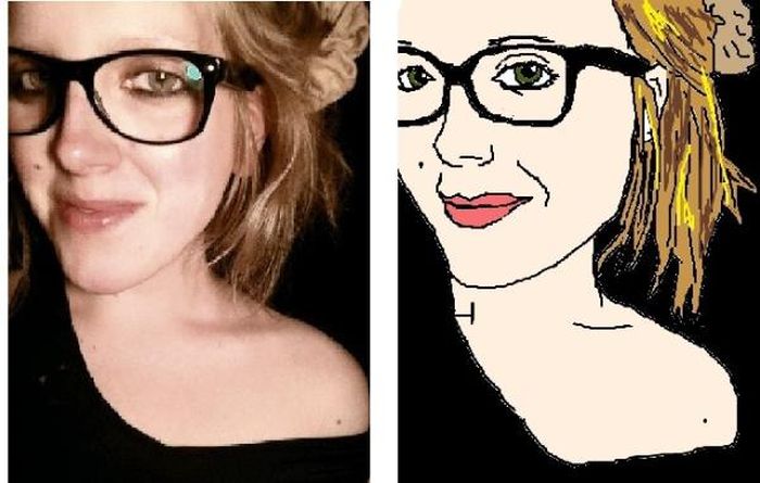 Guy's Making Paintings of His Facebook Friends (35 pics)