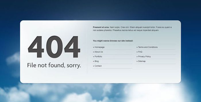 The Best of 404 Error Pages. Part 4 (23 pics)