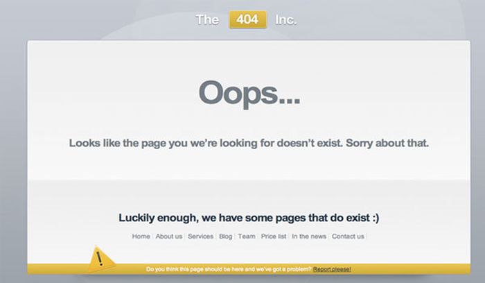 The Best of 404 Error Pages. Part 4 (23 pics)
