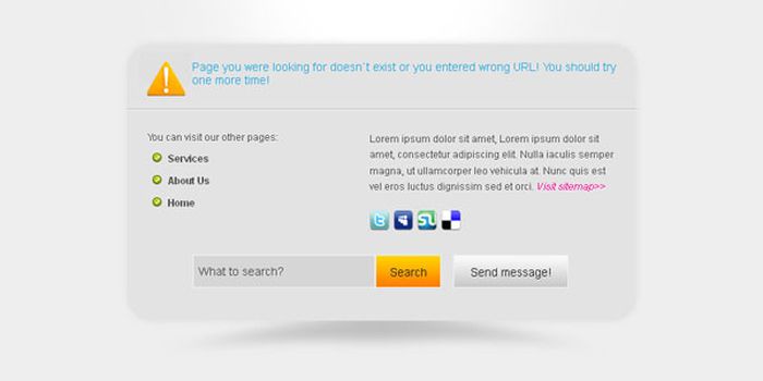 The Best of 404 Error Pages. Part 4 (23 pics)