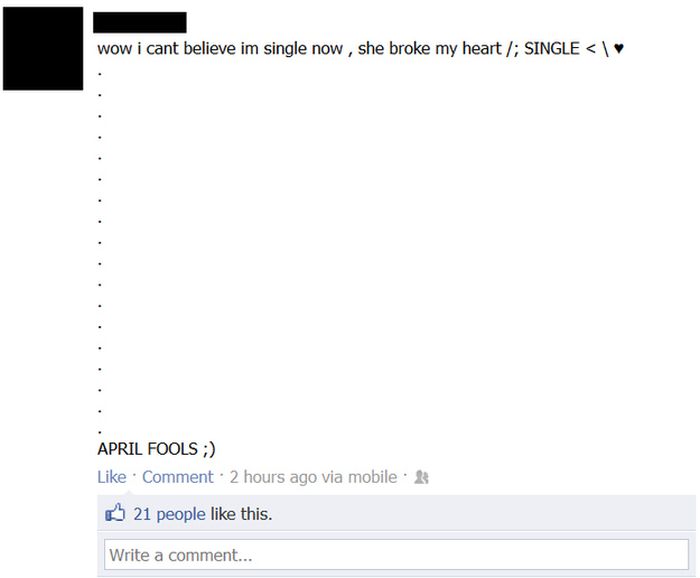 The Worst April Fools Day Jokes On Facebook (25 pics)