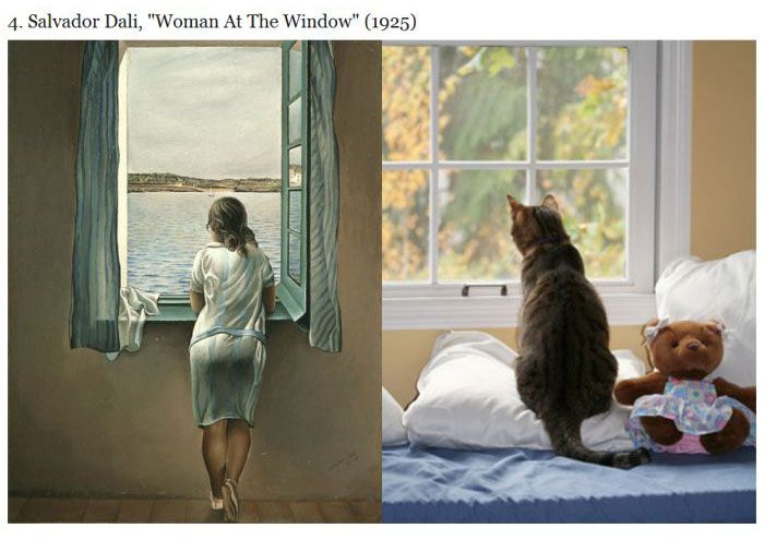 Cats Imitating Art (21 pics)