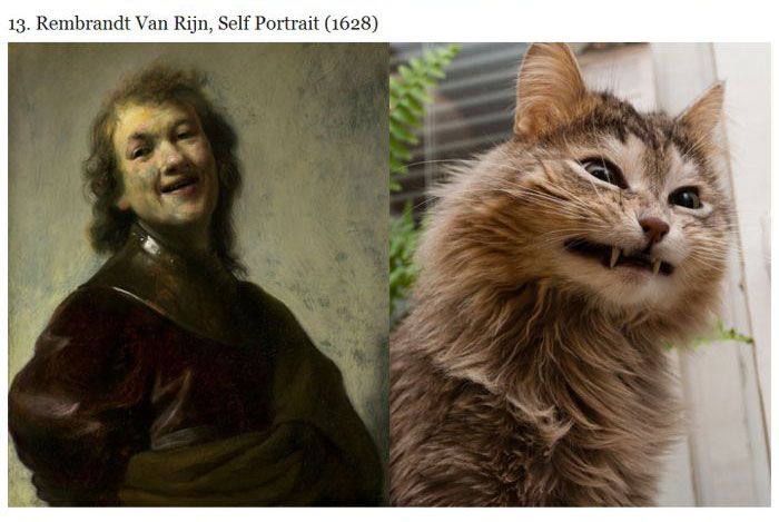 Cats Imitating Art (21 pics)