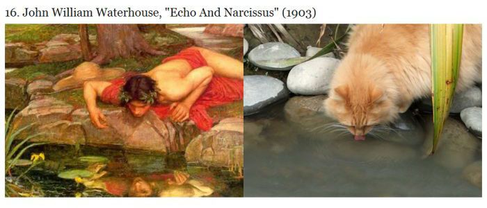 Cats Imitating Art (21 pics)