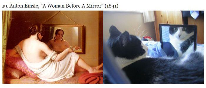 Cats Imitating Art (21 pics)