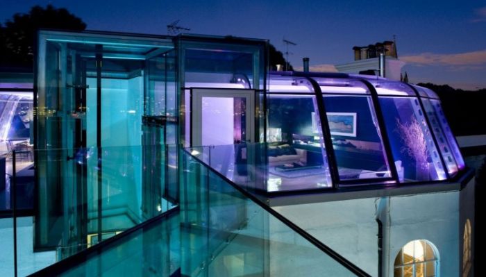 Glass Rooftop Penthouse in London (20 pics)