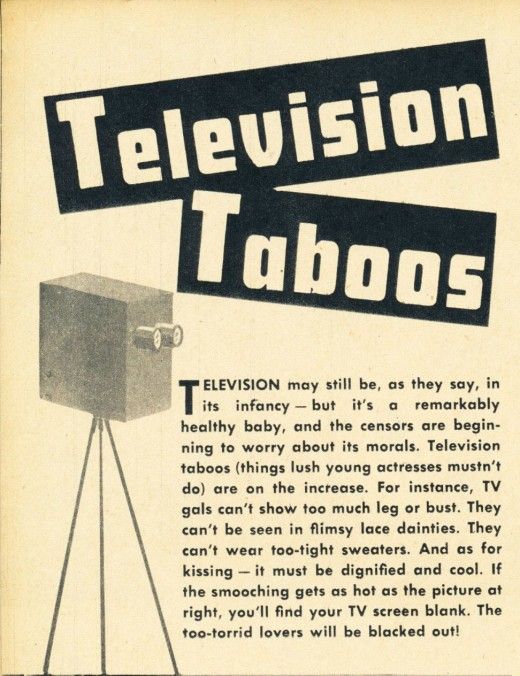 Television Taboos, 1949 (7 pics)