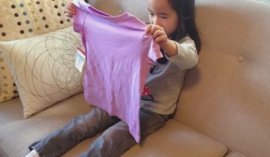 Little Girl Finds Out She Will Be a Big Sister