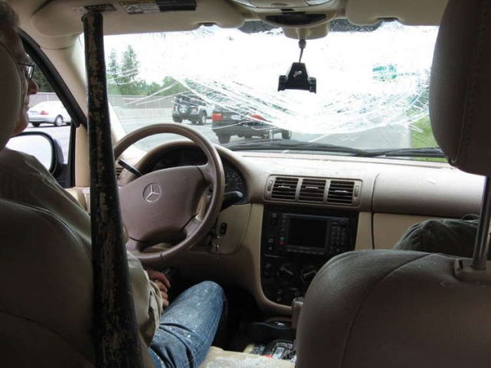 Lucky Couple Survived a Pickaxe Attack (10 pics)