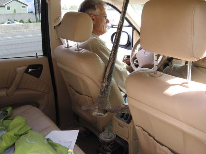 Lucky Couple Survived a Pickaxe Attack (10 pics)