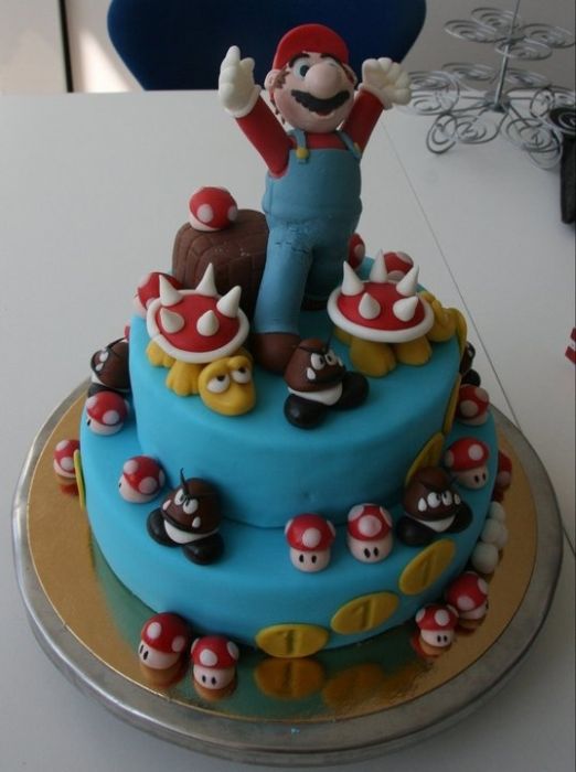 Super Mario Cakes (100 pics)
