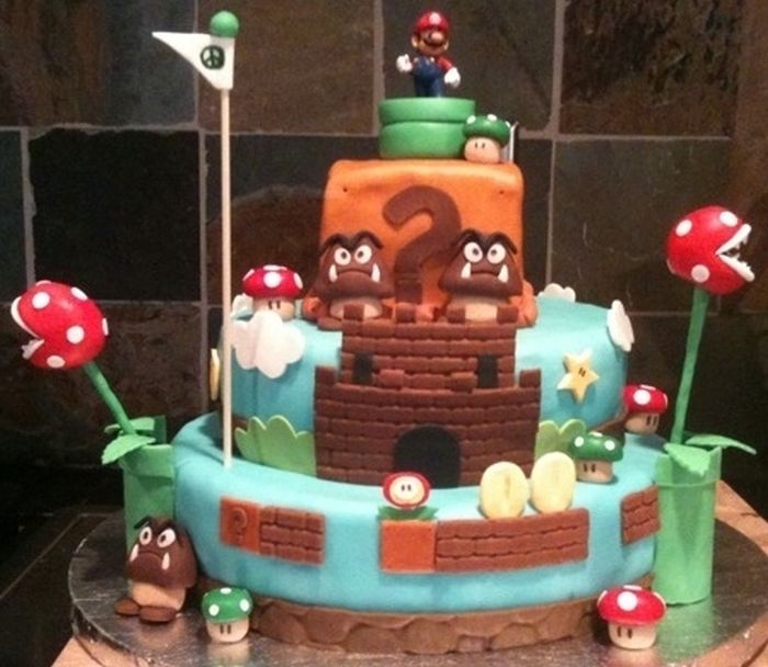 Super Mario Cakes (100 pics)