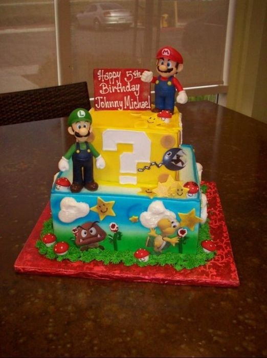 Super Mario Cakes (100 pics)