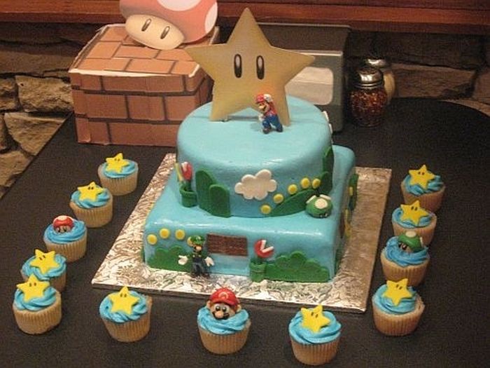 Super Mario Cakes (100 pics)