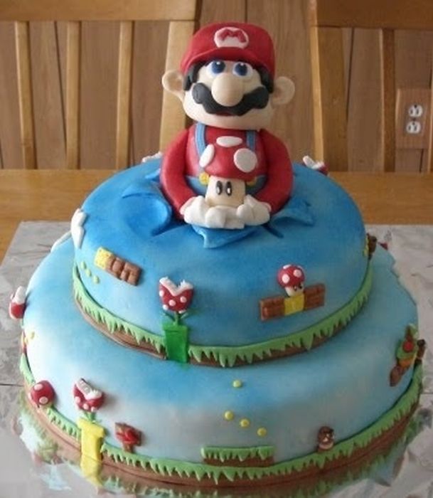 Super Mario Cakes (100 pics)