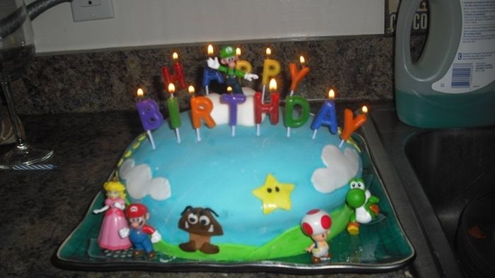 Super Mario Cakes (100 pics)