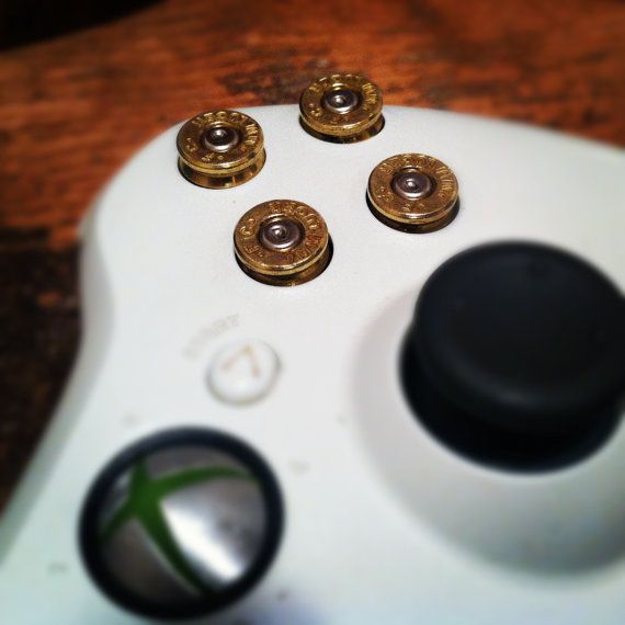 Xbox Controller Modded with 9mm Bullet Buttons (5 pics)