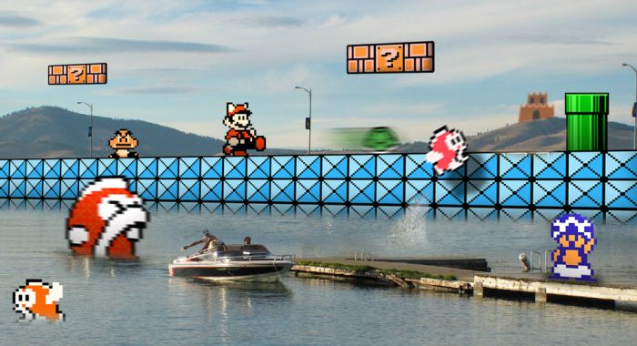 Retro Video Game Characters In Real Life Settings (12 pics)