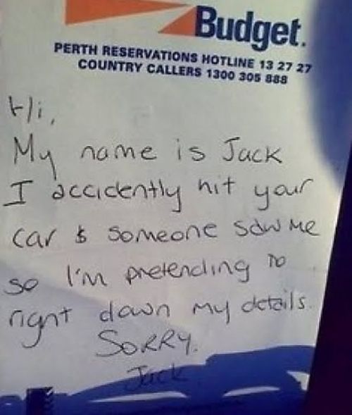 Passive Aggressive Parking Notes (20 pics)