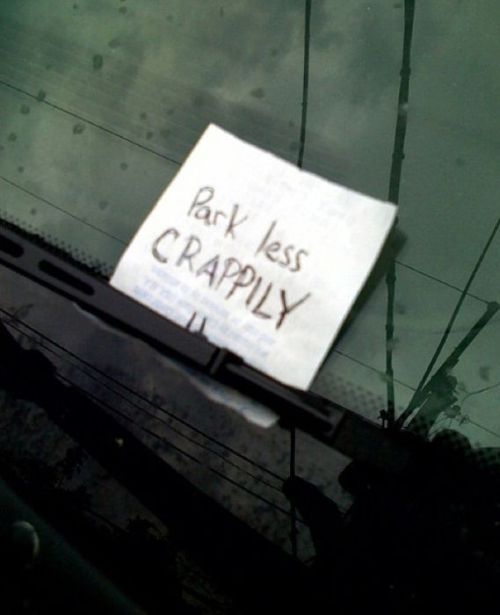 Passive Aggressive Parking Notes (20 pics)