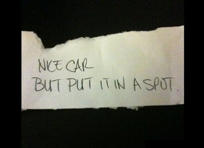 Passive Aggressive Parking Notes (20 pics)