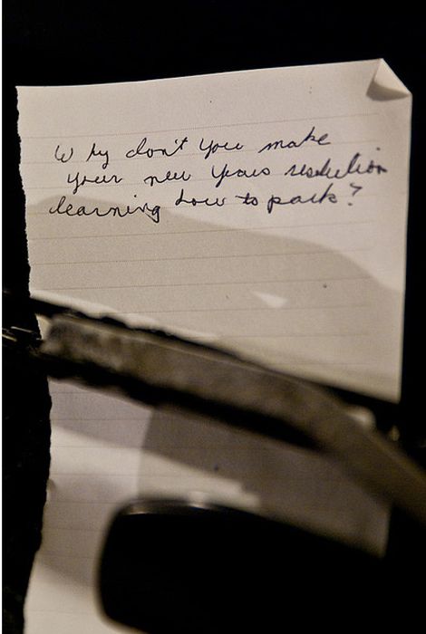 Passive Aggressive Parking Notes (20 pics)
