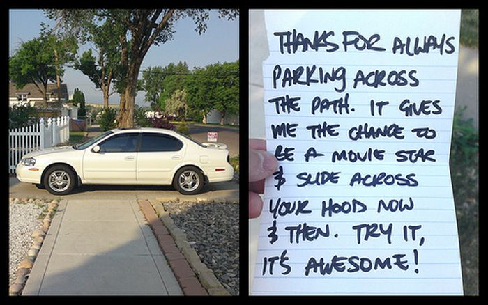 Passive Aggressive Parking Notes (20 pics)