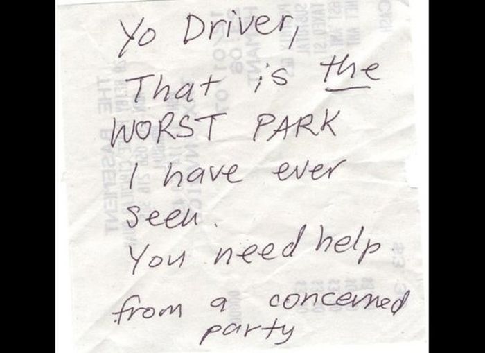 Passive Aggressive Parking Notes (20 pics)