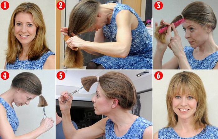Easy DIY Haircut (7 pics)