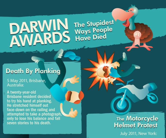 The Stupidest Ways People Have Died (infographic)