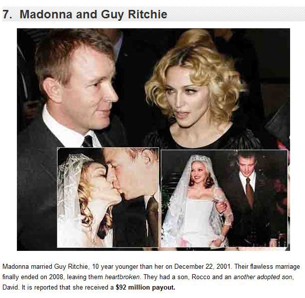 The Most Expensive Celebrity Divorces Ever (10 Pics)