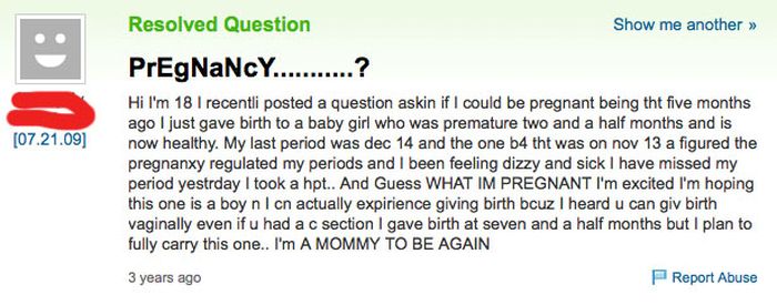 Awkward Sex Questions On Yahoo Answers (15 pics)