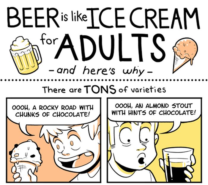 Beer is Like Ice Cream (1 pic)