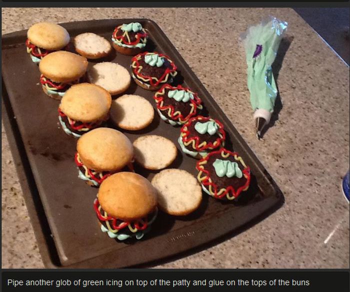 Hamburger Cupcakes! (12 pics)