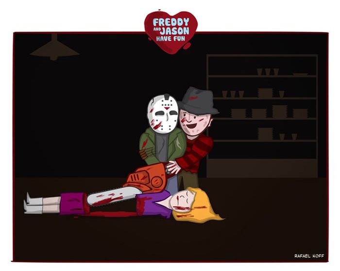 Freddy and Jason Have Fun (8 pics)