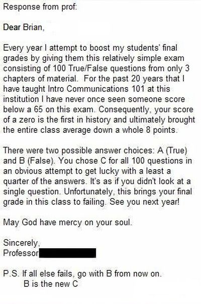 The Worst Test Fail Ever (3 pics)