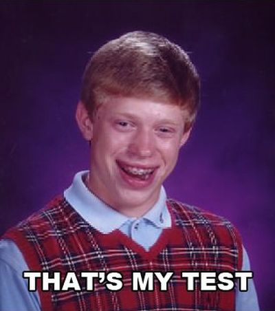 The Worst Test Fail Ever (3 pics)
