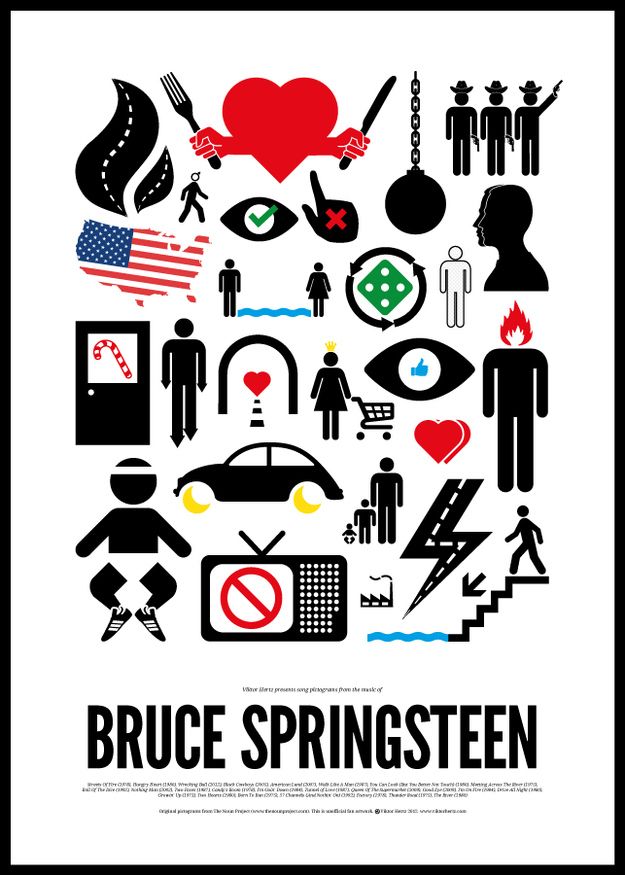 Pictogram Rock Posters (8 pics)