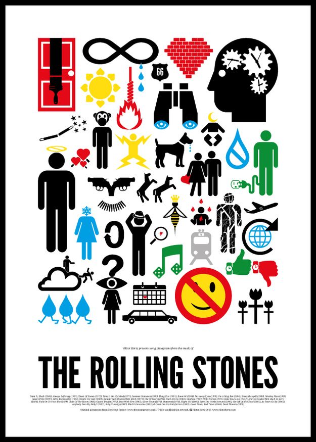Pictogram Rock Posters (8 pics)