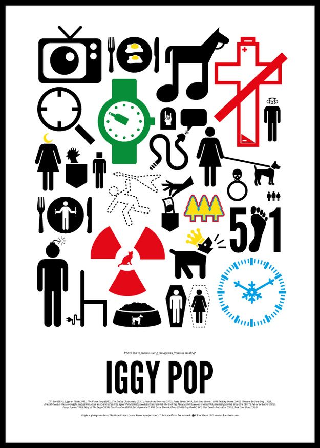 Pictogram Rock Posters (8 pics)