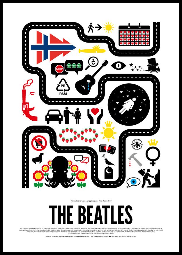 Pictogram Rock Posters (8 pics)