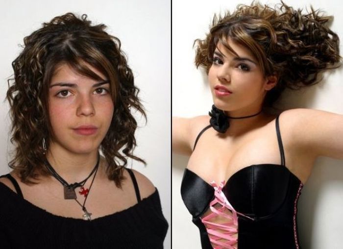 Girls With and Without Makeup (20 pics)