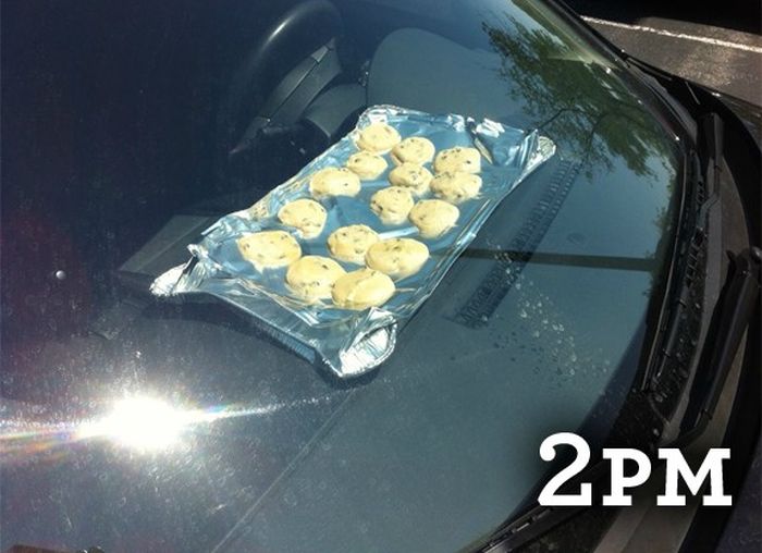 How to Bake Cookies Inside a Car (3 pics)