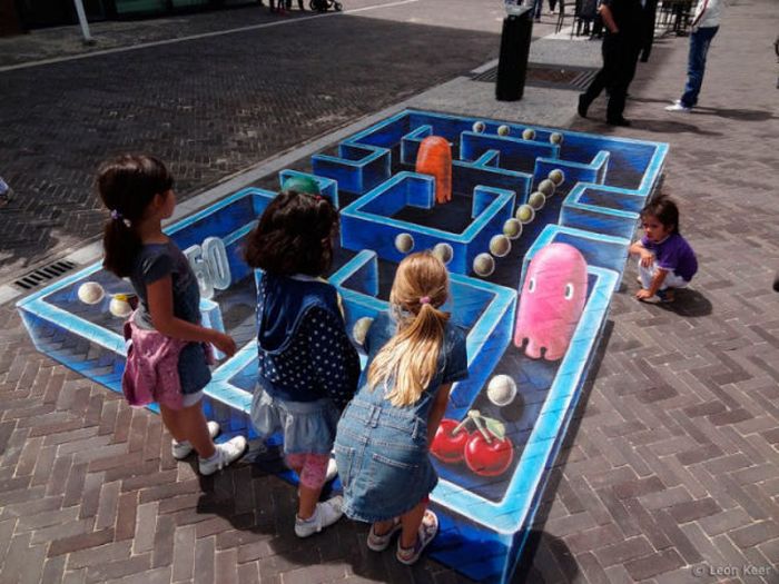 Three-Dimensional Street Paintings (42 pics)