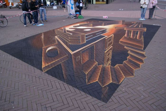 Three-Dimensional Street Paintings (42 pics)