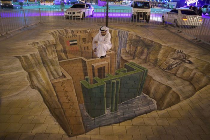 Three-Dimensional Street Paintings (42 pics)