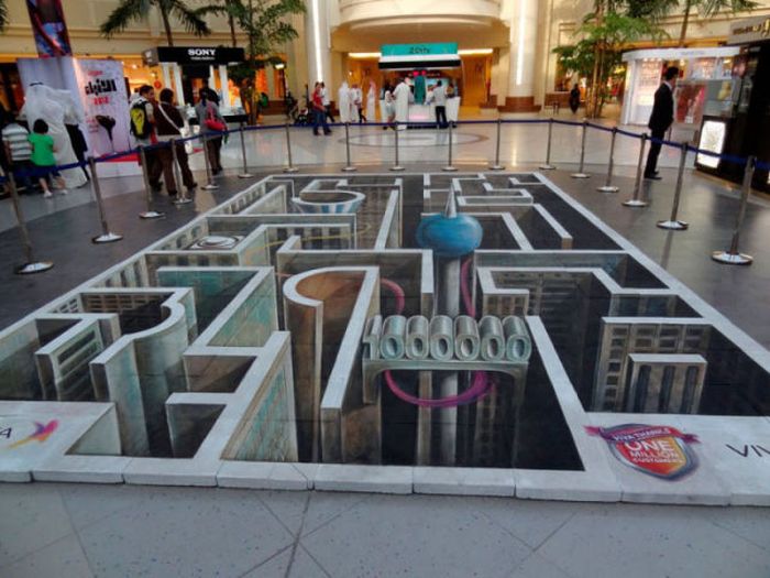 Three-Dimensional Street Paintings (42 pics)