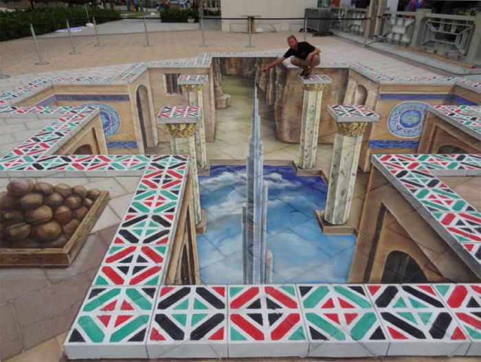 Three-Dimensional Street Paintings (42 pics)